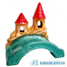 Аквариумная Керамика - Замок с Мостом 792