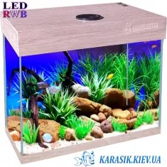 Аквариум LED RWB A-18 л. Дуб Санта Прямой 30*20*34
