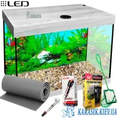 Аквариумный Комплект LED SMAB-45 - 50*30*34 Дуб Серый