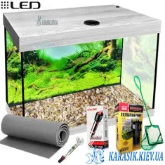 Аквариумный Комплект LED SMAB-50 - 50*30*39 Дуб Серый