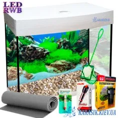 Аквариумный Набор LED RWB Овал - Белый 55 л.50*30*39