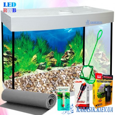 Аквариумный Набор AQUALED RGB  Белый  - Аквариумный Комплект