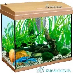 Аквариум с Крышкой A-140 LED прямой 80*35*54 (Бук)