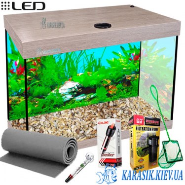 Аквариумный Комплект LED А-45 Дуб Санта