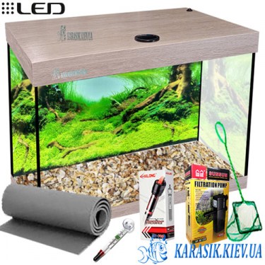 Акваріум LED SMAB-60 дуб санта 50x30x44