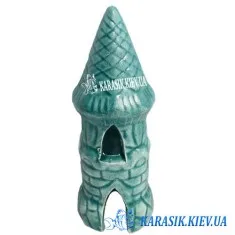 Декор для Акваріума - Вежа Синя- 0928