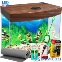 Аквариумный Комплект LED RWB O-18 л. Орех 30*20*34