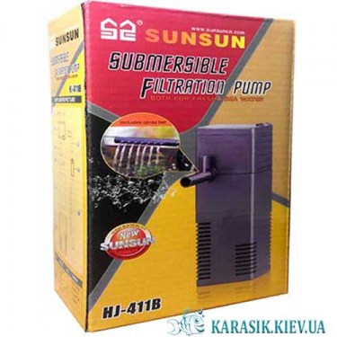 Аквариумный фильтр внутренний  Sun-Sun Jialu  HJ-411B 2W 300 л/ч | Karasik Kiev
