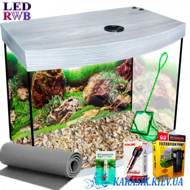 Акварімний Набір Дуб Сірий LED