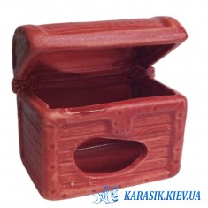 Сундук Красный для аквариума