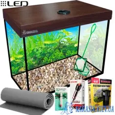Аквариумный Комплект LED SMAB-30 - 40*25*34 Венге