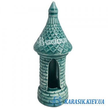 Аквариумная керамика - Башня синяя